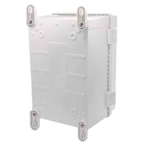 Vista 4 de Zulkit - Caja de conexiones plástico ABS impermeable IP65 - Cajas eléctricas con carcasa con bisagras para exteriores universales - Recinto