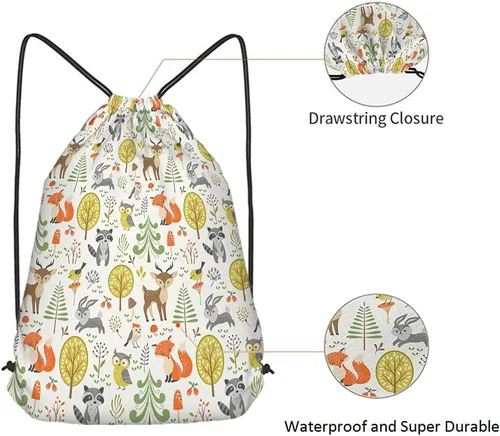 Vista 5 de Bolsas con cordón de unicornio, mochila y bolsa de gimnasio con cordón, Multi-a54, Mochilas de viaje
