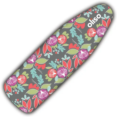 Vista 3 de Oliso M3Pro Project - Plancha de vapor con solemate (Pistachio) y cubierta para tabla de planchar Oliso (floral)