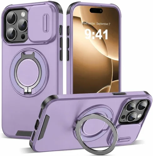 Vista 9 de Funda para iPhone 11 de la Serie Magnética de Doulings, resistente con anillo giratorio de 360 grados con soporte invisible, compatible con magsafe