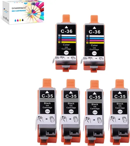 Vista 5 de 5X CLI-36 Cartucho de tinta de color para impresora Canon Pixma iP110 iP100 TR150 5C