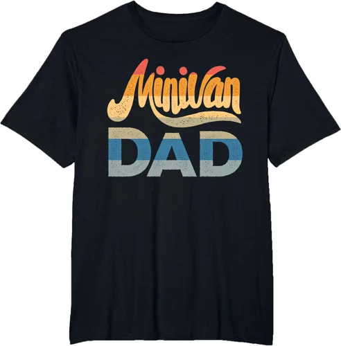 Vista 26 de Minivan Dad Mini Van Proud Father Funny Parent Camiseta con cita para papá, Negro