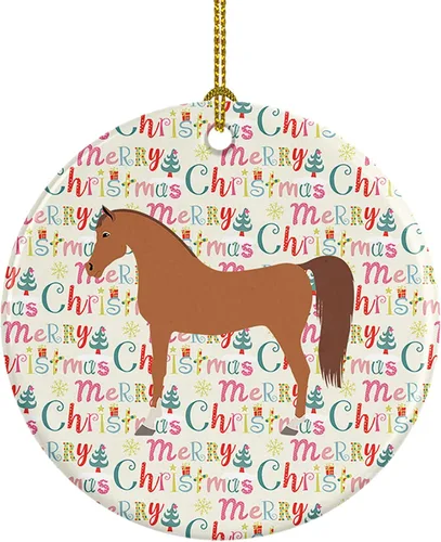 Vista 126 de Caroline's Treasures Adorno de cerámica de avestruz común para árbol de Navidad, decoración colgante para el hogar, Navidad, vacaciones, fiesta