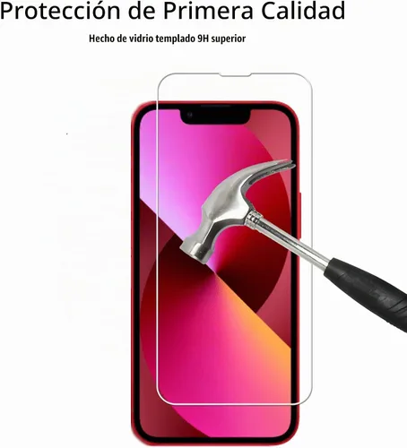 Vista 5 de Marco de alineación fácil diseñado para iPhone 13 mini Protector de pantalla de vidrio templado 2 paquetes Película protectora de lente de cámara 2