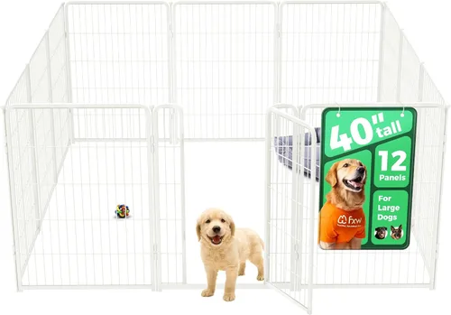Vista 84 de FXW Homeplus Unleashed Corralito para Perros de Interior - Juego Sin Estrés y Seguro, Resistente de 24 Pulgadas 2 Paneles Corralito para Cachorros
