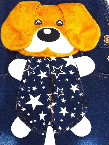 Vista 33 de KIDSCOOL SPACE Bebé Algodón 3D Dibujos Animados Suave Tejidos Vaqueros Monos