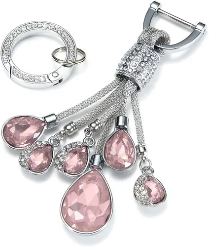 Vista 9 de Bling Crystal - Llavero de diamantes de imitación para mujer, llavero de moda