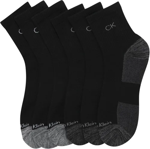 Vista 35 de Calvin Klein Calcetines deportivos acolchados de corte alto para hombre (paquete de 6)
