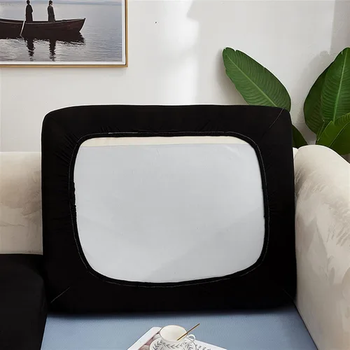 Vista 19 de Fundas de cojín elásticas para cojines de sofá, fundas de asiento de caravana, protector de sofá de dos asientos, de elastano, protector de muebles