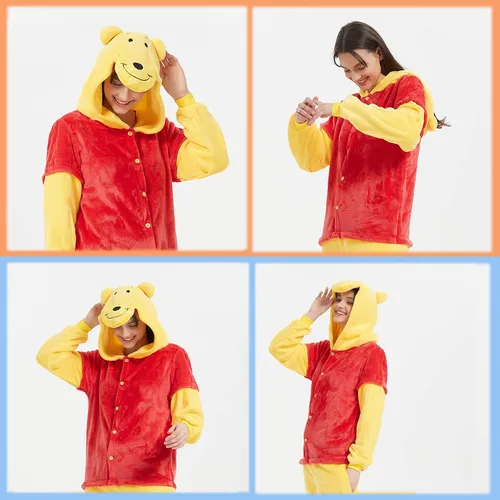 Vista 6 de Pijama unisex para adultos, disfraz de Navidad, Halloween, disfraz de cosplay