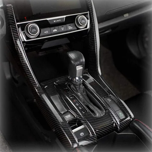 Vista 6 de Dreamseek Cubierta de panel de cambio automático de palanca de cambios para Honda Civic de 10ª generación 2016 2017 2018 2019 2020 2021 Sedan