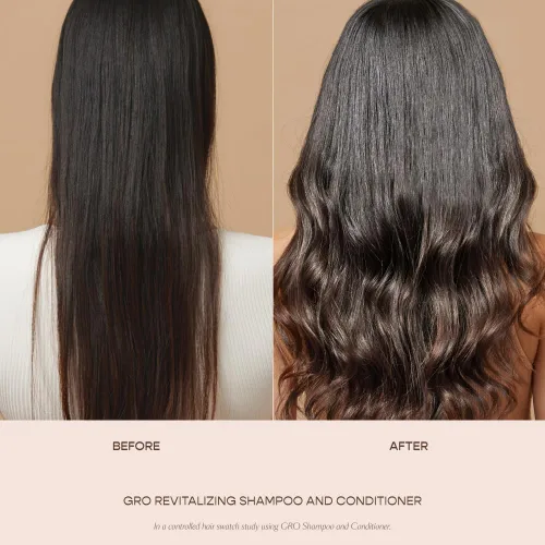 Vista 8 de Vegamour El kit diario incluye champú y acondicionador revitalizante GRO y champú seco GRO para adelgazar el cabello