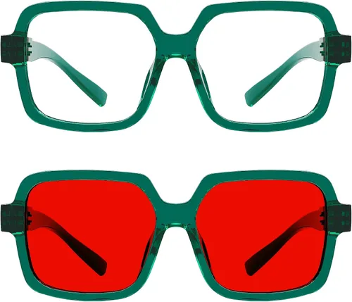 Vista 65 de Eyekepper Gafas de luz azul para hombre y mujer, paquete de 6 lentes Pilot Paquete de 6 color mezclado