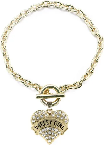 Vista 206 de Inspired Silver - Pulsera de oro con dije de corazón pavé con joyas de circonita cúbica