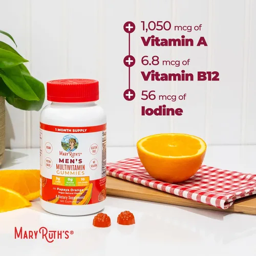 Vista 8 de Gomitas multivitamínicas para hombre con ingredientes orgánicos, vitaminas veganas para hombres Multivitamínicos diarios para hombres para apoyo