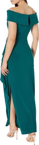 Vista 2 de Alex Evenings Vestido largo con hombros descubiertos para mujer