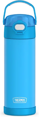Vista 14 de THERMOS FUNTAINER Botella aislada al vacío de acero inoxidable de 16 onzas con tapa ancha de canalón, MINECRAFT