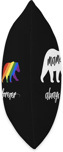 Vista 2 de Gay Son Daughter Mama Bear Gift LGBTQ Pride Mama Bear - Almohada de 16.0 x 16.0 in, multicolor