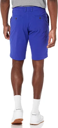 Vista 2 de Goodthreads Pantalones cortos chinos ajustados de 11 pulgadas sin pinzas cómodos elásticos para hombre