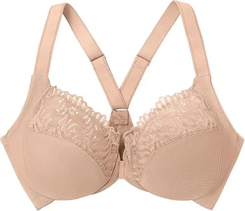 Vista 5 de Glamorise Women's Plus Size Front-Close T-Back Wonderwire Underwire #1246