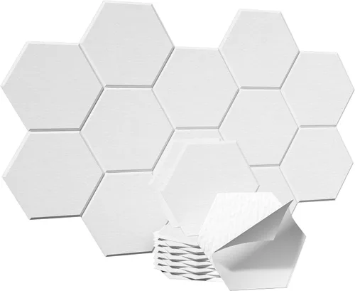 Vista 22 de Paneles acústicos, Magrowill, paquete de 12 paneles de pared insonorizados, paneles acústicos de alta densidad absorbentes de sonido