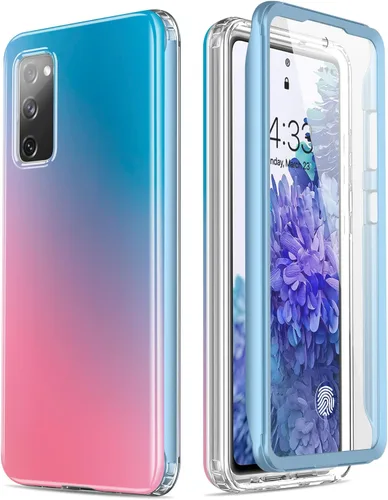 Vista 8 de Esdot Funda compatible con Samsung Galaxy S20 FE con protector de pantalla integrado, con diseño de moda para mujeres y niñas, funda protectora