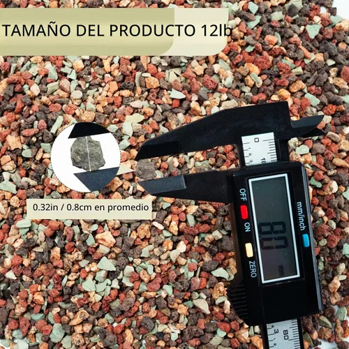 Vista 3 de Mezcla de piedras de lava de 12 libras para plantas, tierra