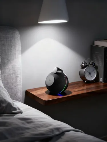 Vista 5 de Estación de carga inalámbrica magnética con altavoz, carga rápida de 25 W certificada Qi2.2, duradera y portátil con sonido claro, estéreo gris