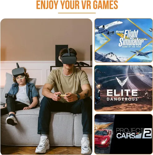 Vista 6 de Busjoy Máscara de realidad virtual transpirable universal máscara de ojo para el hogar para Oculus Quest 2HTC ViveGear VRPlaystation VRVR BoxOculus