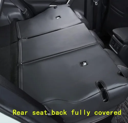 Vista 42 de Fundas de asiento RAV4 de ajuste personalizado, piel sintética impermeable para Toyota RAV4 2013-2018 (beige)