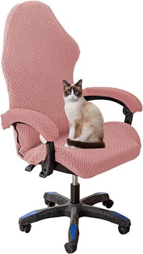 Vista 13 de Fundas para sillas de juego con fundas para apoyabrazos, funda para silla de escritorio, funda para silla de computadora, funda elástica para silla