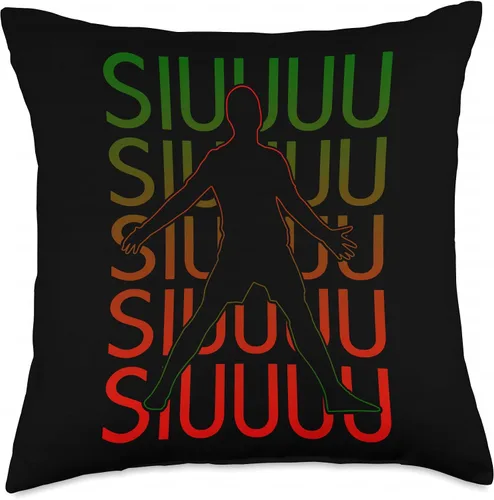 Vista 4 de Siuuuu Funny Soccer Present for Soccer Lovers Fan Kid's Boys Throw Pillow