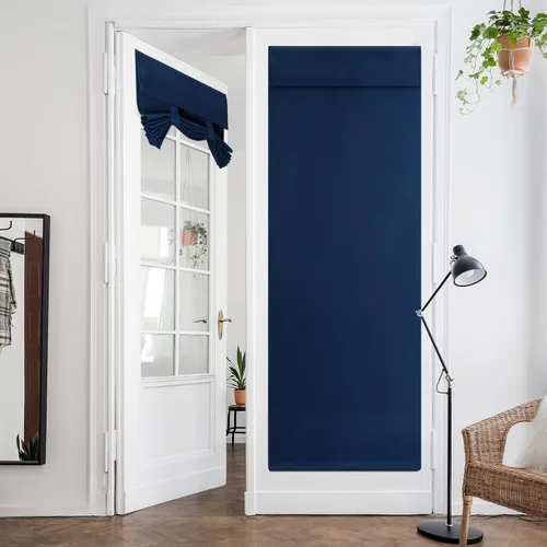 Vista 20 de HOMEIDEAS Cortinas Opacas para Aula para Puerta Principal, Cubierta de Ventana de Puerta de Aula, Persianas de Privacidad con Aislamiento Térmico