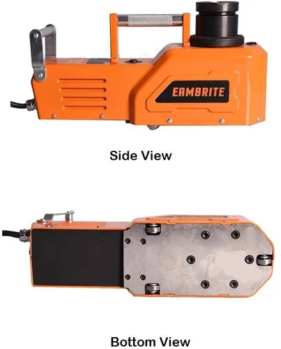 Vista 7 de EAMBRITE 12V DC resistente de 4,5 Toneladas, piso hidráulico Jack con luz LED.