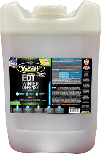 Vista 7 de Hot Shot's Secret EDT+ Winter Defense, aditivo de combustible diésel 7 en 1 anti-gel - Previene la gelificación, protege el sistema de combustible