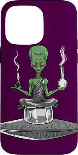 Vista 21 de Alien Smoker Bong Funny ET 420 Weed Space - Funda de regalo para iPhone 17
