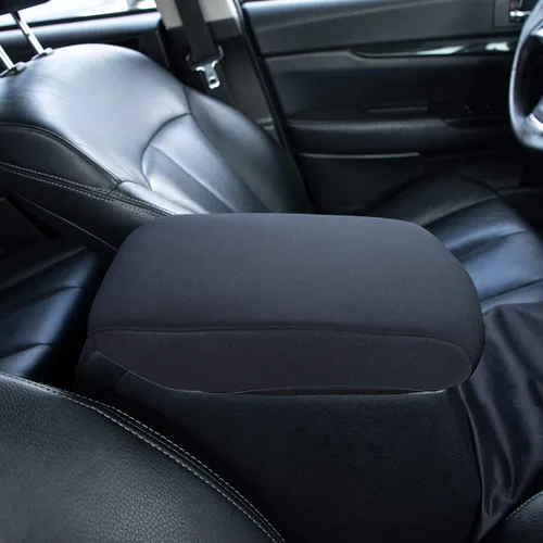 Vista 21 de AOMSAZTO Jumeat - Fundas de consola de asiento para Dodge Ram 1500 2002-2012, fundas para reposabrazos para Dodge Ram 1500, color negro