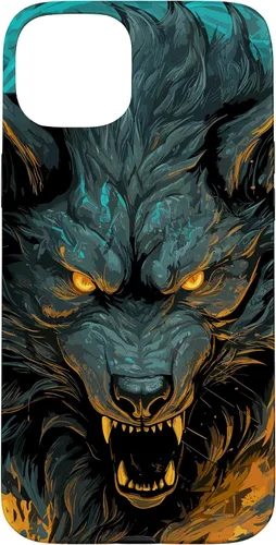 Vista 9 de Fenrir Wolf - Funda para iPhone 17, diseño de mitología nórdica