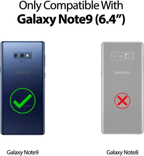 Vista 6 de GOOSPERY Funda de silicona líquida para Samsung Galaxy Note 9 (2018) Jelly Rubber Bumper Case con forro de microfibra suave - Negro