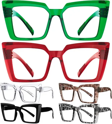 Vista 11 de Eyekepper Paquete de 4 lentes con diseño de ojo de gato de gran tamaño para mujer Lupa para mujer, elegantes lentes de lectura para mujer