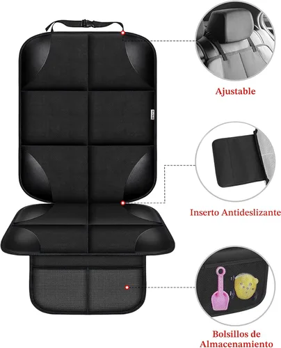 Vista 3 de Meolsaek Protector de asiento de coche para asiento de coche infantil Negro