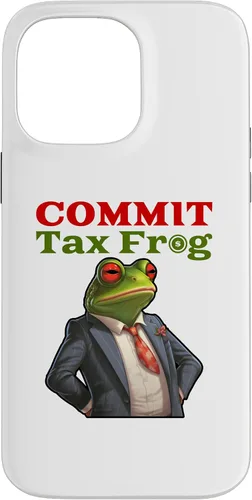 Vista 21 de Funda para iPhone 16 Commit Tax Frog Funny Fraud Meme Case