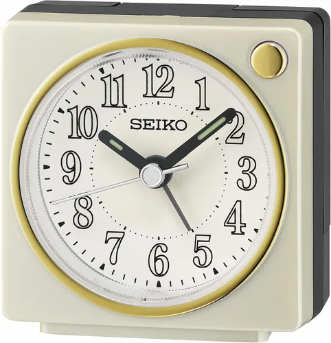 Vista 7 de SEIKO Fuji II - Reloj despertador para dormitorio, color rojo oscuro metálico