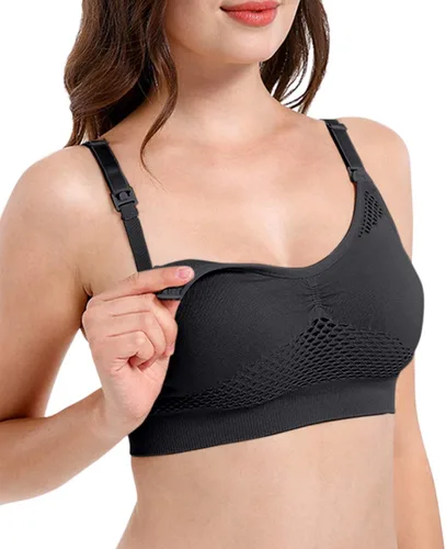 Vista 2 de iloveSIA Nursing & Pumping Bra All in One Hands Free Pump Nurse Bra