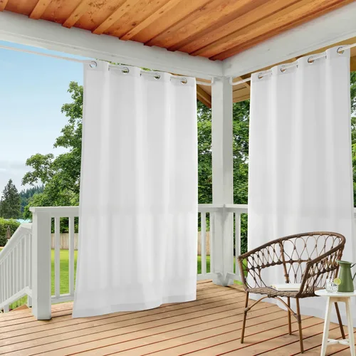 Vista 36 de TOWN & COUNTRY BASICS Cabana Cortinas Sólidas de Peso Pesado para Interiores y Exteriores, Opacidad de Filtrado de Luz con Parte Superior de Ojales