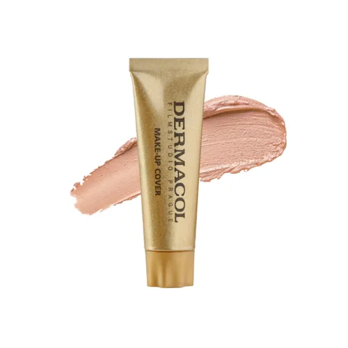 Vista 16 de Dermacol - Base de maquillaje líquida de cobertura completa mini 13g, base líquida mate con SPF 30, base resistente al agua para piel grasa, acné