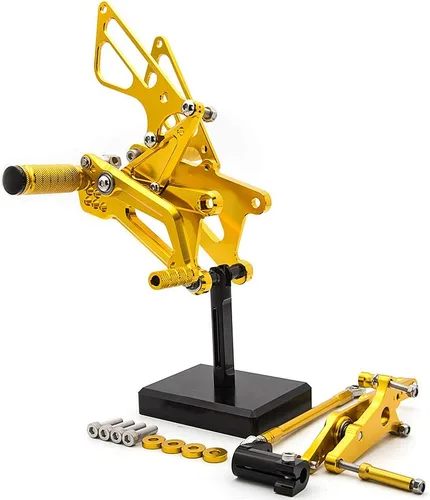 Vista 6 de CNC DAYTONA 675 - Juego de clavijas traseras ajustables para motocicleta, pedal de cambio de freno compatible con DAYTONA Street Triple 675 Negro