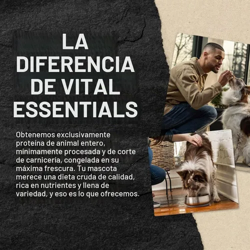 Vista 6 de Vital Essentials Decoración liofilizada para comida para perros, carne