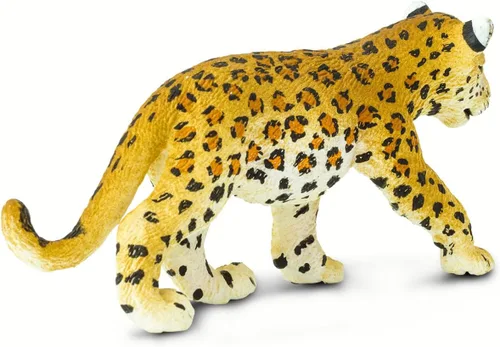 Vista 3 de Safari Ltd. Figura de juguete de cachorro de leopardo, realista, pintada a mano de 3.1 pulgadas, juguete educativo seguro para niños, niñas y niños