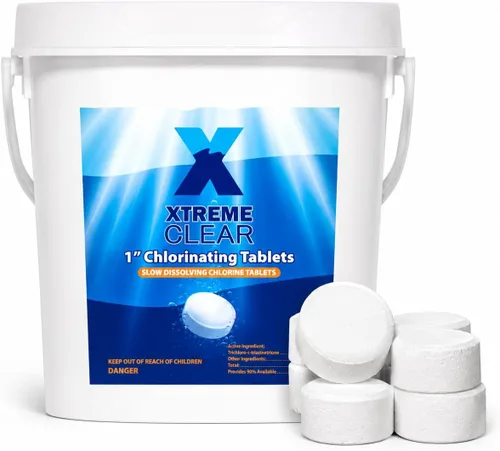Vista 10 de XtremeClear Tabletas de Cloro de 1" para Piscina, Jacuzzi y Spa Elimina Bacterias y Algas Desinfectante Hace el Agua Limpia y Cristalina